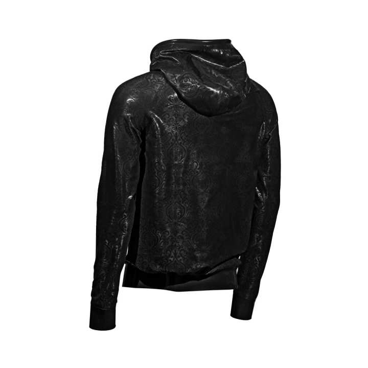 HOODIE BAROQUE „LOOSE FIT“ Latex Laser Edition black